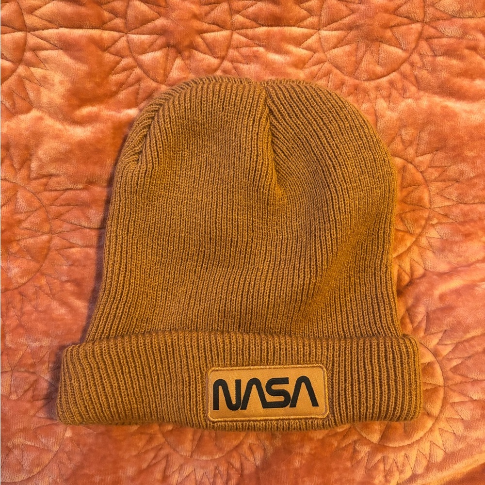 NASA burnt orange unisex Beanie